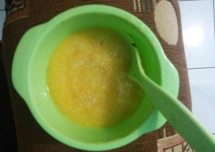 Resep masakan Bubur Tim Ayam + wortel MPASI | Bahan Membuat Bubur Tim Ayam + wortel MPASI Yang Paling Enak