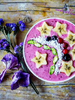 Una foto de Smoothie de Frutos Rojos