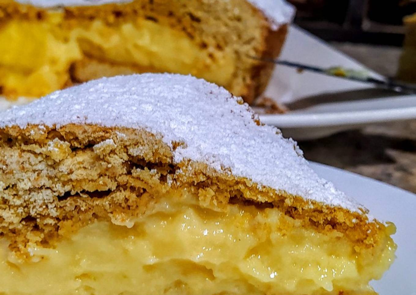 TARTA🥧PASTICCIOTTO, con Crema Pastelera...!☕