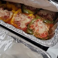 A picture of Turkey Stuffed Peppers (or beef).
