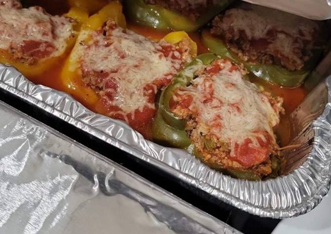 How to Make Appetizing Turkey Stuffed Peppers (or beef)