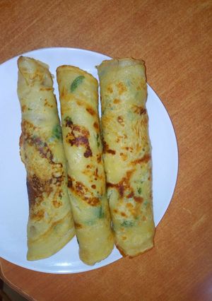 A picture of Coriander pancakes.