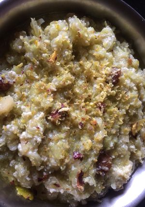 A picture of Lauki or doodhi halwa.