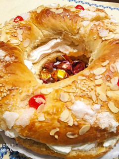 Una foto de Roscón de Reyes en panificadora de Lidl