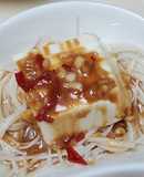 味噌蒜蓉醬拌豆腐金針菇