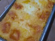 Una foto de polenta rellena