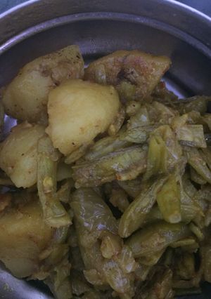 A picture of Gwar ki fali veg.