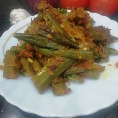 A picture of Masaledar Bhindi.