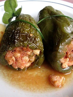 Una foto de Pimientos rellenos asados para dieta