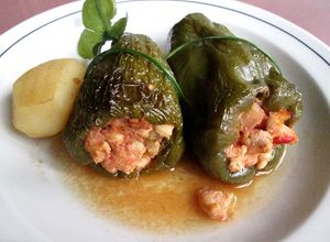 Foto principal de Pimientos rellenos asados para dieta