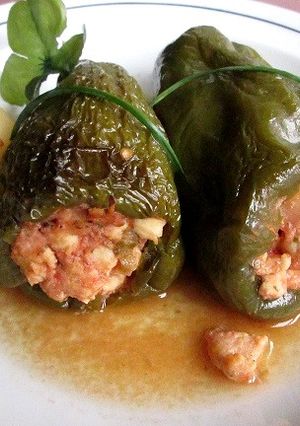 Una foto de Pimientos rellenos asados para dieta