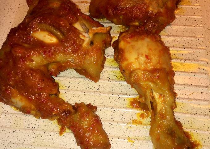 Resep Ayam Panggang Bumbu Rujak yang Bikin Ngiler