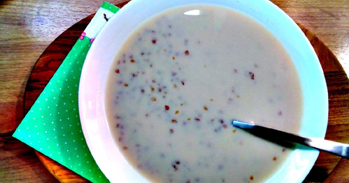 Сладкий молочный суп с гречкой, яблоками, медом и корицей, пошаговый рецепт с фото