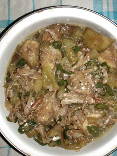Foto resep Oseng terong teri lombok ijo