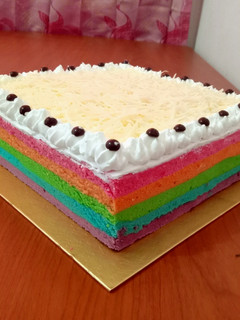 Foto resep Steamed Rainbow Cake