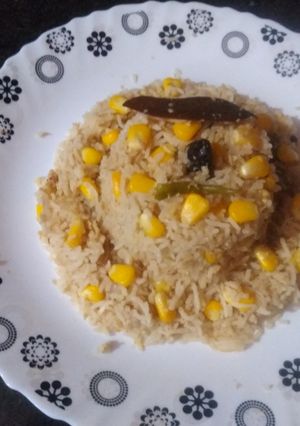 A picture of Soya sweetcorn rice.
