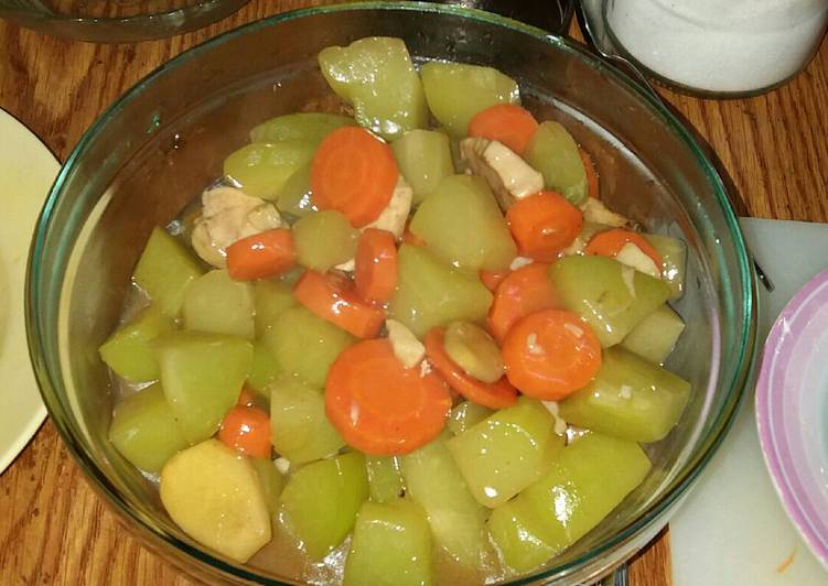 Langkah Mudah untuk memasak Cah ayam labu ala chinese resto, Sempurna