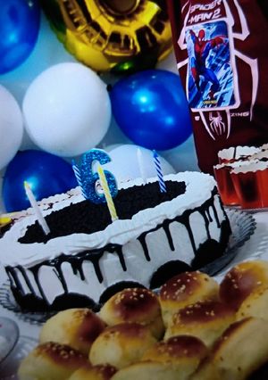 صورة لوصفة كيكة عيد ميلاد ابني 💙😍