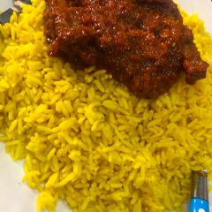 Curried rice A picture of Curried rice.
