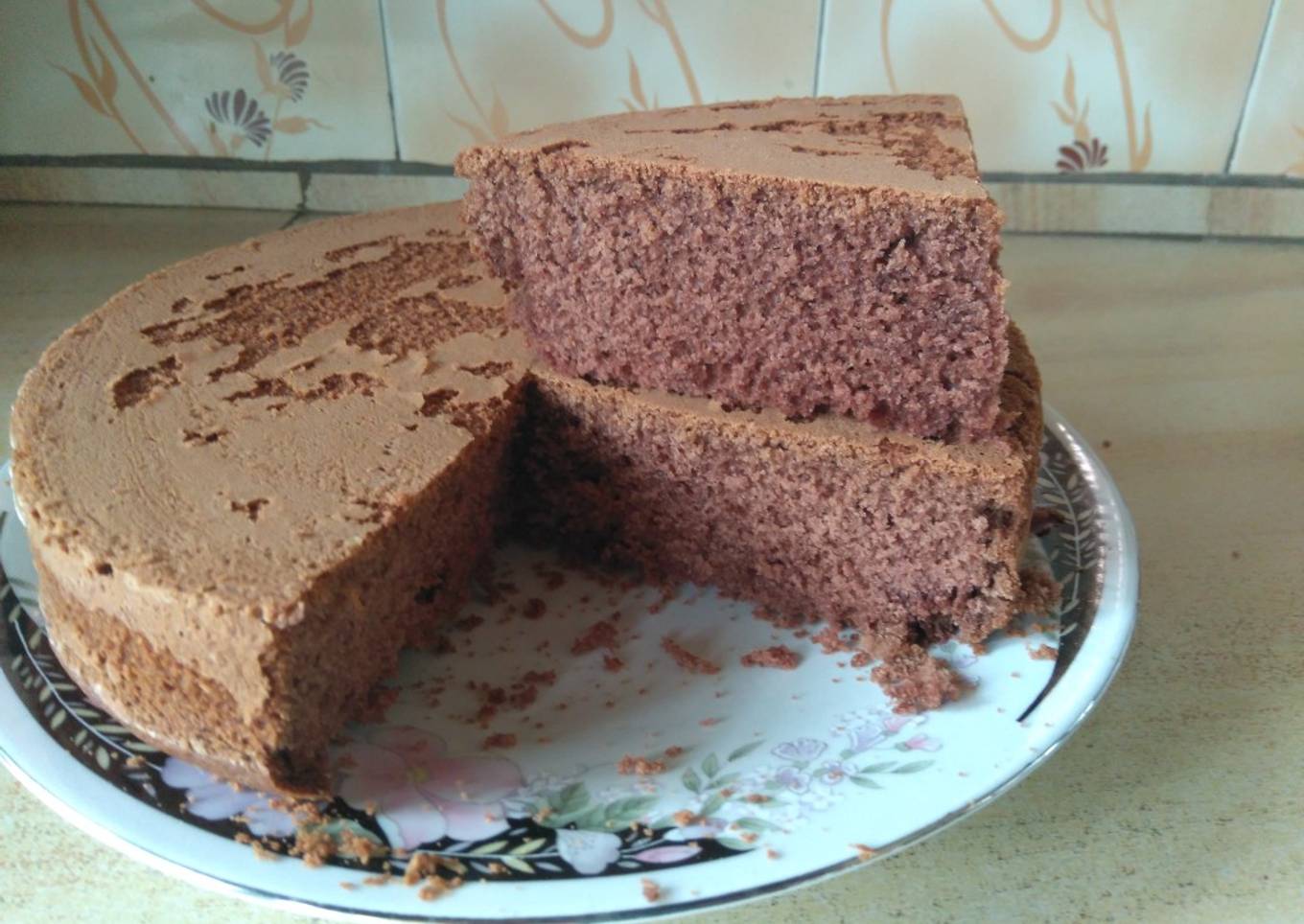 Chocolate vanilla cake #bakingcontest