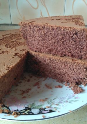 A picture of Chocolate vanilla cake #bakingcontest.