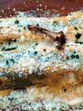 Canelones de verduras asadas con bechamel de tomate seco