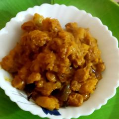 A picture of Pumpkin and soyabean fry.