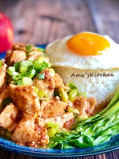 麻婆豆腐飯 (用肉醬罐頭) 的食譜成品照片
