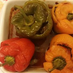Stuffed peppers with meat A picture of Stuffed peppers with meat.
