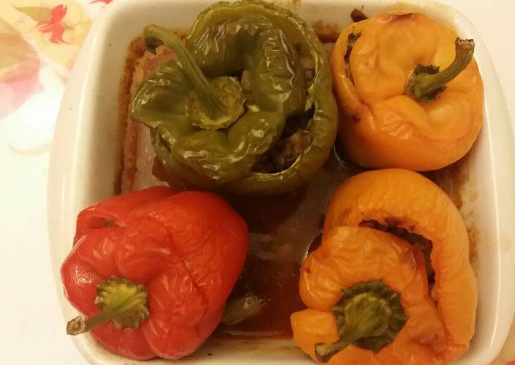 Easiest Way to Prepare Homemade Stuffed peppers with meat