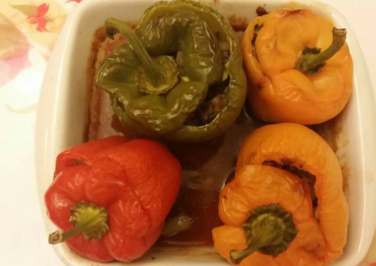 Simple Way to Make Ultimate Stuffed peppers with meat