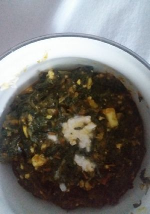 A picture of Kadhai Palak.