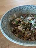 Macho Winter Risotto with biltong and gourmet mushrooms