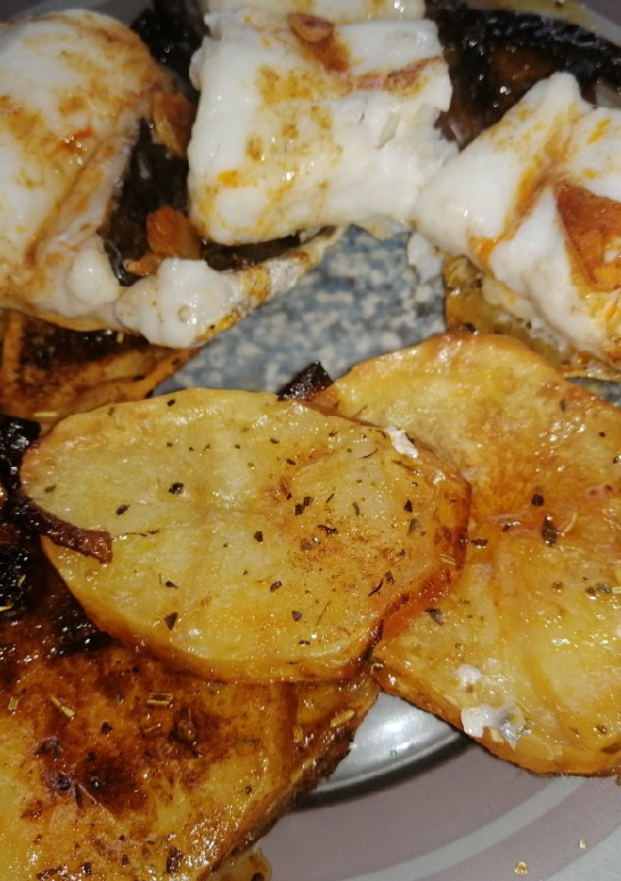 Una foto de Merluza a la gallega