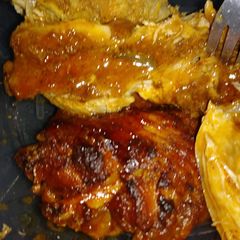 Sweet n sour turkey wings, ribs and turkey necks & chicken A picture of Sweet n sour turkey wings, ribs and turkey necks & chicken.