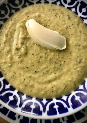 Una foto de Crema de calabacín