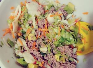 Una foto de Ensalada fresca con atún 🐟 fácil y rápida!!!