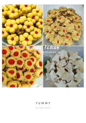 Foto resep Kue kering (1 adonan untuk bermacam² bentuk)