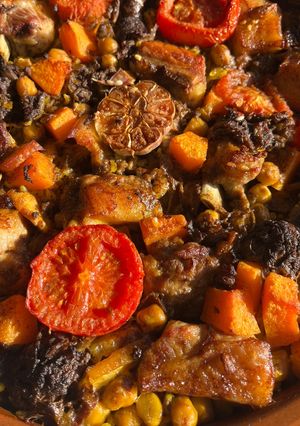 Una foto de Arroz al horno con calabaza