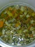 Sayur Sup Daging Sapi, Nyayur nya SAHUR