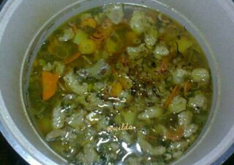 Sayur Sup Daging Sapi, Nyayur nya SAHUR