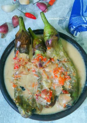 Foto resep Terong bakar kuah santan