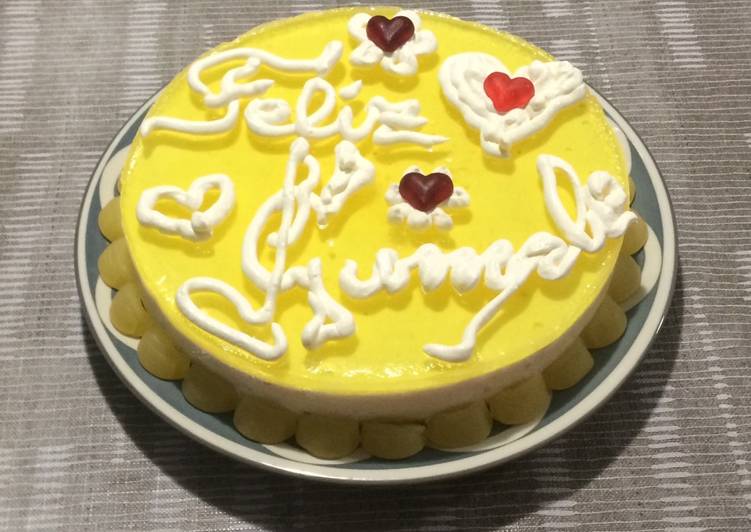Tarta de limón y jengibre con chocolate blanco