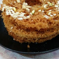 A picture of Rajasthani ghewar.