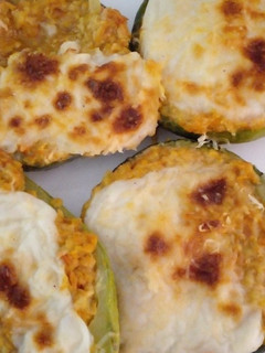 Una foto de Zapallitos rellenos con proteína de soja