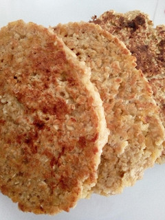 Una foto de Pancake de avena en hojuelas