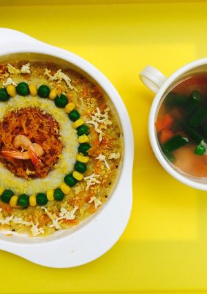 Foto resep Mpasi : shrimp potatoes mix veggies