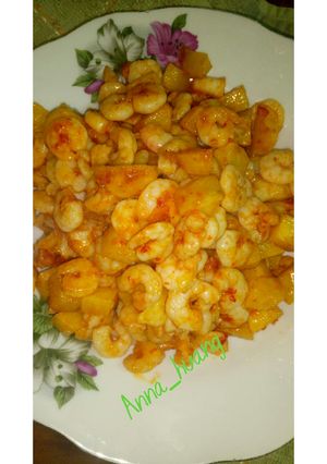 Foto resep Udang bumbu kari
