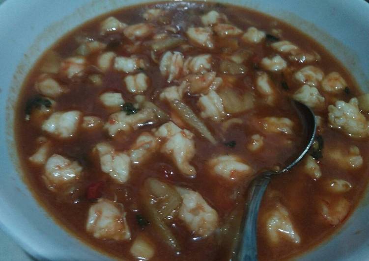 Cara mudah Menyiapkan Udang Saos Nenas Asam Manis Anti Gagal