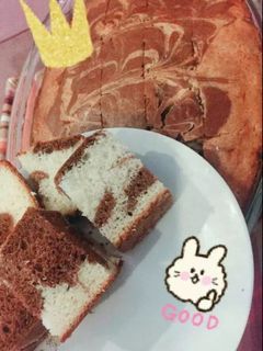 صورة لوصفة الكيكة الرخاميه🎂